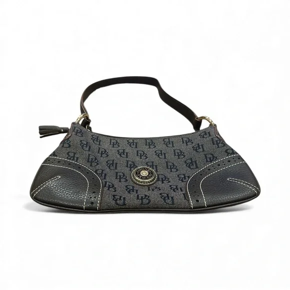 DOONEY & bourke Elegant Blue and Brown Shoulder Bag - Picture 3 of 6